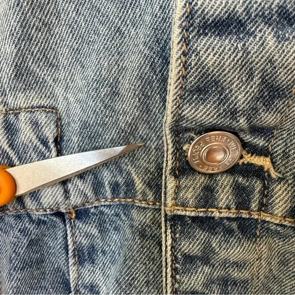 NWT Free People We The Free Marci Denim One Piece Romper Jeans Shortalls Blue - Picture 9 of 10